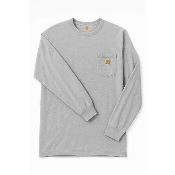 Carhartt Other - Carhartt Men’s Loose Fit Long Sleeve Pocket Tee Shirt Heather Gray Size 2XL